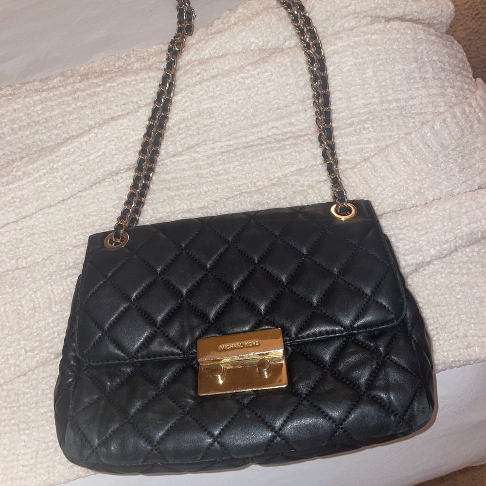 Black MK Purse Quilted